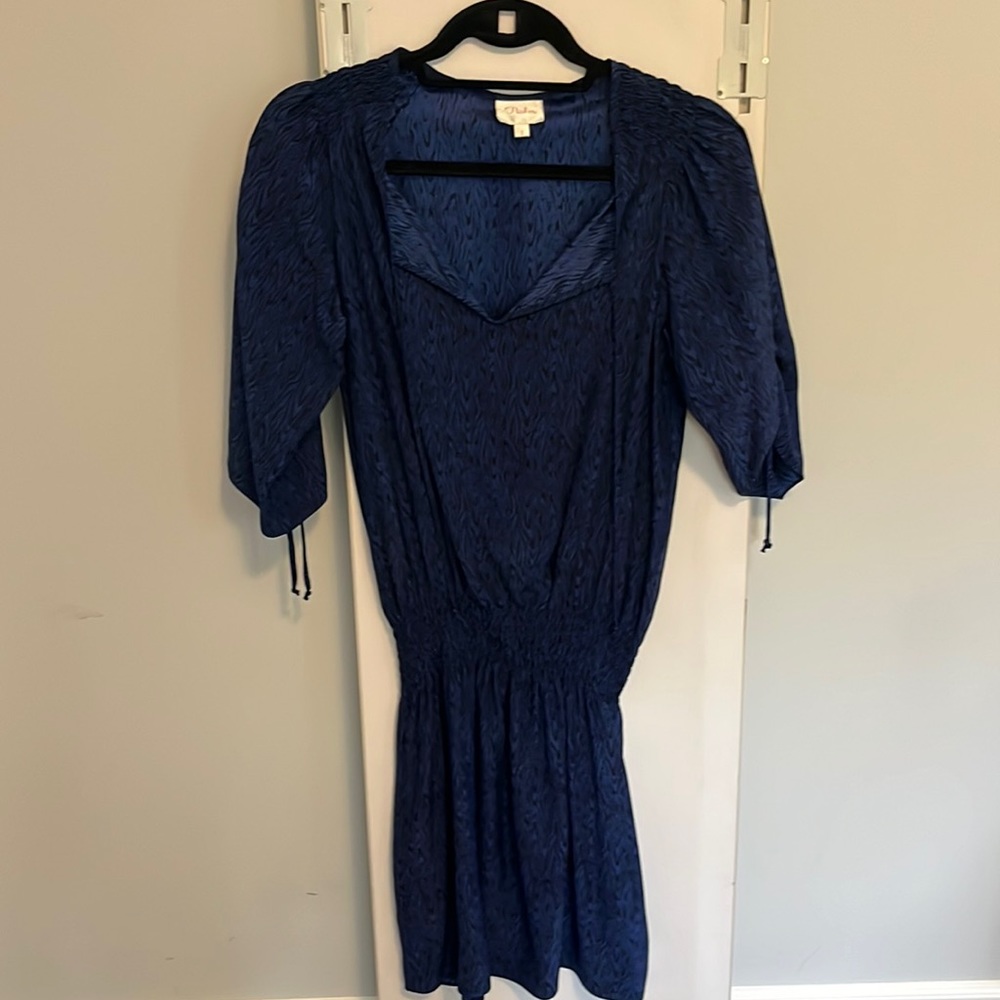 Parker Blue & Black Zebra Dress